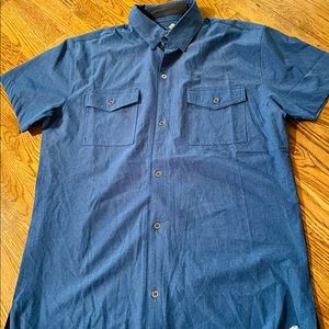 Trunks Surf & Swim Tropical Palm Tree Short Sleeve Size M